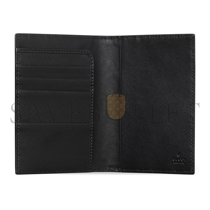 GUCCI GG EMBLEM PASSPORT CASE 850184 (12*7.5cm) GUCCI GG EMBLEM PASSPORT CASE 850184 (12*7.5cm)